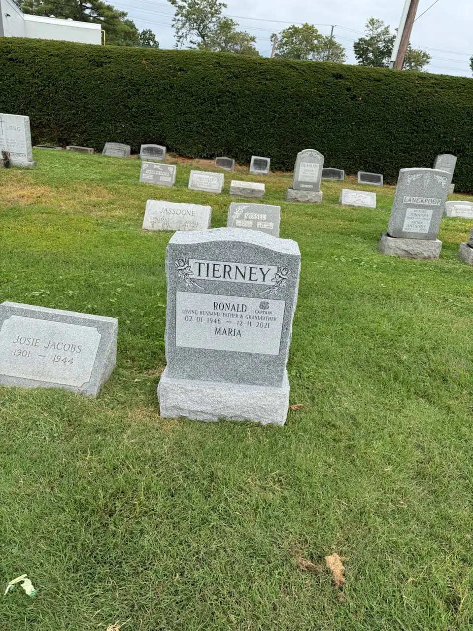 Granite Upright Headstone hand-carved by Upright Headstone Shop in NJ — image 5