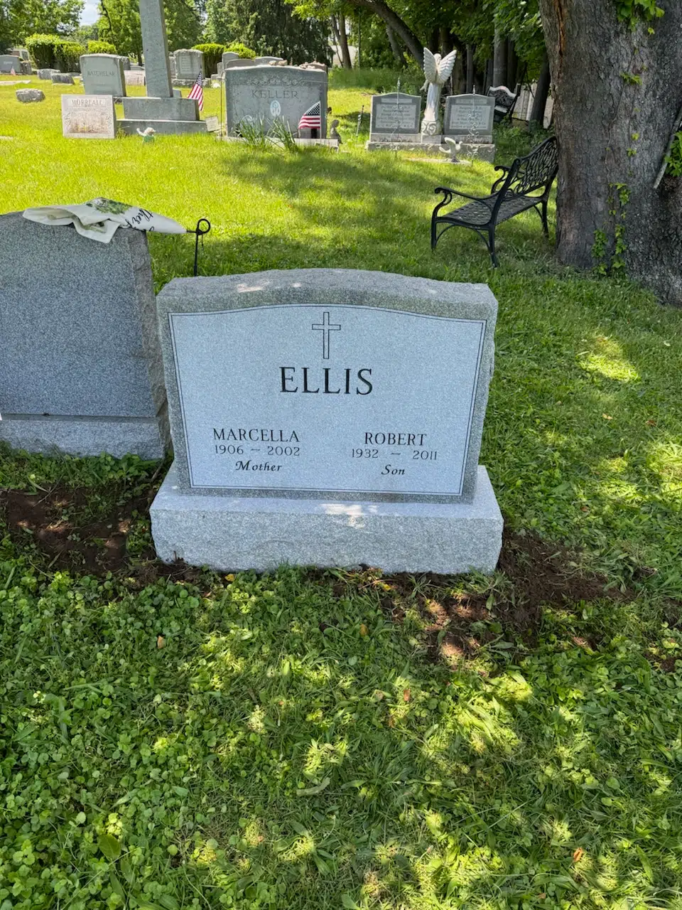 Granite Upright Headstone hand-carved by Upright Headstone Shop in NJ — image 4